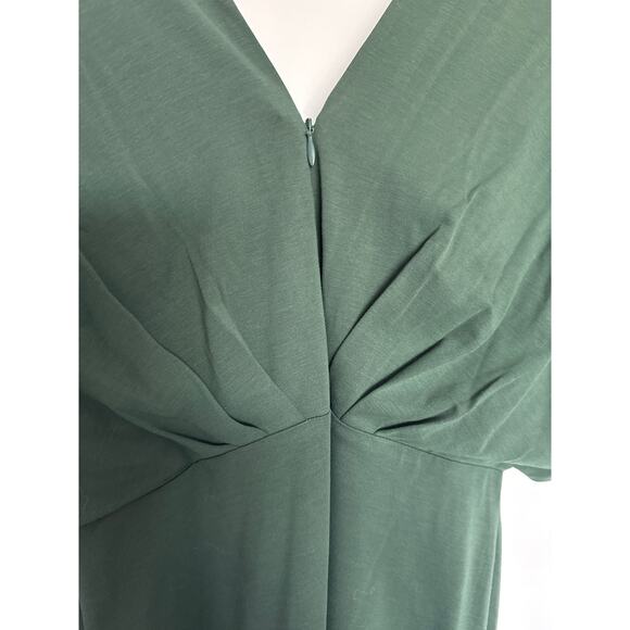 NWT Banana Republic Soraya Butterfly Sleeve Midi Dress in Hunter Green, 10 - Picture 5 of 8
